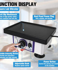 Two Level Intensity Lab Vibrator For Gypsum Mixing 8 By 6 Inch with adjustable knobs and power button