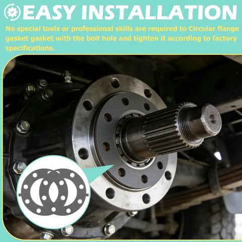 Dodge Ram Dana 80 Rear Axle Flange Gasket Kit Two-Piece 926-966 for 2003-2018 2500 3500 installation view