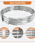Beefy 60 Inch Galvanized Steel Fire Pit Ring Raised 12 Inch Heavy Duty Wood Burning Campfire Ring assembly process