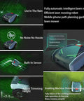 Smart Robotic Lawn Mower With App Control, Path Planning And Auto Charging For Yards Up To 1500 Square Meters, Weatherproof Gray
