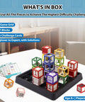 Laser Maze STEM Logic Toy For Kids Ages 8 To 13, 60 Plus Challenges Puzzle Games set with blocks and game grid.