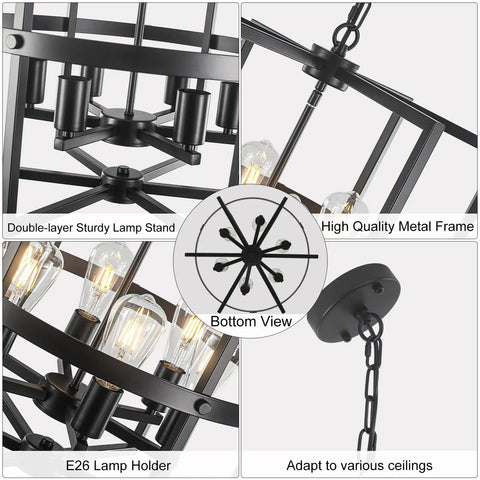 Detailed views of Three Light Matte Black Bathroom Vanity Light Fixtures With Clear Glass Shades For Modern Farmhouse Style Wall Sconce.