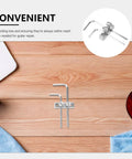 Double Locking Tremolo Wrench Holder Kit For Guitar, Metal Headstock Mount With Hex Key Access on a wooden surface with tools