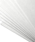 Kiln paper ceramic fiber sheets, white, 11 x 12 in, 0.12 in thick, set of 10