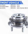 Front Wheel Hub Bearing Assembly Fits Nissan Rogue 2008-2013, Rogue Select 2014-2015, And Sentra 2007-2012 with ABS 5 Lug