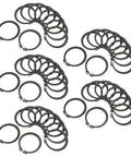 50 Piece Circlip Snap Ring Kit For 507 AC Compressor Clutch Direct Replacement Iron Black C Clips 1.8mm Thick With Outer Diameter 49.44mm