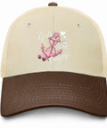 Cruise Ready Trucker Hat For Women And Men unisex sports cap with pink anchor artwork and mesh top for cooling comfort