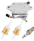 Golf Cart Fuel Pump Impulse Kit For Club Car DS And Precedent Gas Models 1984 And Up Kawasaki 290FE And 350FE Engines Direct Fit Replacement Replaces OEM 1014523 1014524 S 5136 FP002 Includes Filters And Spark Plug