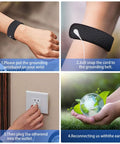 Instructions for using the Grounding Mat Kit For Sleep, Energy And Balance With Earth Connection Therapy and wrist strap