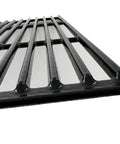 Rock Solid Porcelain Coated Cast Iron Cooking Grid Grill Grate Replacement For Charbroil Brinkmann 19X25 Inch angled view