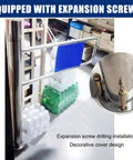 Heavy Duty Automatic Swing Gate With Bulletproof Metal Build And No Drama Crowd Control For Warehouses Retail Stores Libraries showcasing expansion screws and installation.
