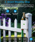 Smart WiFi Hose Timer For Garden Irrigation With Brass Inlet And Outlet, Works With HomeKit, Alexa And Google Assistant.