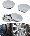 4 Pack Car Wheel Center Hub Caps For Rims ABS Rust Proof Snap On Dustproof Silver 2.36 Inch Outer Diameter 2.2 Inch Inner Diameter