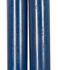 Heavy Duty Post Hole Digger With 48 Inch Steel Handle, 6.25 Inch Point Spread, Welded Tubular Steel Yokes For Digging In Hard Soil, Made In USA, Closeout Item, Limit 1 Per Order, close-up of blue steel handle section