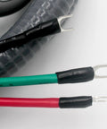 Close-up of 1/2 Inch 3 Conductor 10 Gauge Liquid Tight Conduit Wire With Ground Nonmetallic Flexible Conduits Outdoor Power Whip Kit
