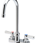 Centerset Faucet With 5-3/8 In Gooseneck And Lever Handles, Chrome Finish, Dope Kitchen Upgrade Built Tough For Everyday Dishes