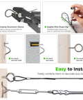 Outdoor String Light Hanging Kit With 250 Ft Nylon Coated 304 Stainless Wire Rope Turnbuckles And Hooks Easy Install All In One Guide