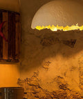 Modern Semicircle Pendant Light With Eggshell Chandelier Design For Bedroom Dining Room And Cafe illuminating rustic wall decor.