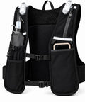 Hands Free Hydration Running Vest With 500ml Soft Flask BPA Free PVC Free Reflective Gear Adjustable Unisex Fit 4 LED Lights 6 Pockets