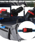 Upgraded Two Pack Hydration System Quick Disconnect for Quarter Inch Drink Tube with Auto Shut Off on backpack