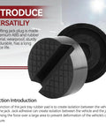 Two Pack Rubber Jack Pad For Trolley Floor Jack Disk Pad Adapter Pinch Weld Jack Anti Slip Rail Frame Support Block