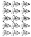 Rock Solid Hammer Head T Bolts For Solar Rail Tracks And Aluminum Profiles With Flange Nuts Rustproof Stainless Steel Fastener Kit M8 X 25 in a pack of fifteen.