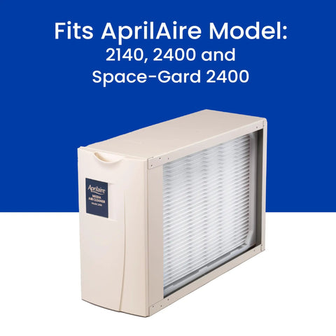 Upgrade Kit For 2140 And 2400 Space-Gard Whole-House Air Purifiers With Rail System And MERV 13 Performance Replacing 401 Filter To Boost Air Quality And Home Comfort Like A Boss unit shown.