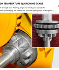 High temperature quenching gears of Heavy Duty Hand Winch 2425 Lb 1100 Kg Manual Two Way Self Locking With 30 M Wire 98.4 Ft