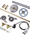Rear Live Axle Kit With Sprocket And Hub Brake Assembly Chain For Drift Trike Go Kart Hub Replacement Brake Disc Chain Master Cylinder Caliper Pillow Blocks And Mounting Hardware