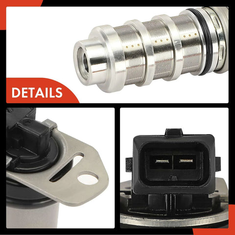 Close-up views of 2 Piece Intake And Exhaust Variable Valve Timing VVT Solenoid Replacement Kit for BMW 3.0L Twin Turbo Engines