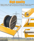 Rock Solid Heavy Duty Cable Drum Roller Stand Smooth Rolling Wire Reel Dispenser fits 30 to 70cm spools with metal frame.