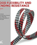 Braided Wire Sleeve Set For Cable Protection And Wire Management No Fuss Easy Protection Insulated PET Cotton Sleeving 12mm