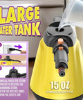 No Stress Deep Clean Handheld Steam Cleaner With 1200 Watt Fast Heat and Ten Tough Attachments, large water tank and filling process.