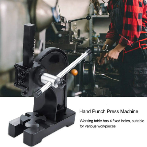 Straight Shooting 1 Ton Manual Desktop Punch Press And Arbor Press Tool Built From Heavy Duty Carbon Steel For Hassle Free Riveting And Bearing Installation A Rock Solid Workshop Beast That Gets The Job Done Right