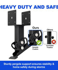 Weatherproof Adjustable Roof Riser Bracket For Balcony And Patio Pergola Mounts Built Tough Heavy Duty Metal Beam Supports