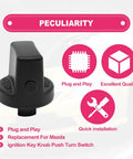 Keyless Ignition Start Button Kit With Push Turn Switch And Insert For Mitsubishi Lancer 2008 2017 And Outlander 2007 2013 emphasizing plug and play features