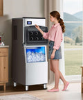 Commercial Ice Maker Machine 500 Lbs Per Day With 350 Lb Storage Bin Stainless Steel Workhorse Ice Machine 156 Ice Cubes Per Cycle