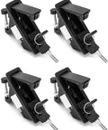 Four black QWORK large hand-operated compression latches with keys and push-button actuation