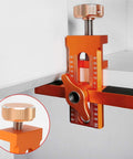 Pro Grade Cabinet Door Positioner Jig With 2 In 1 Versatility Aluminum Alloy Build for hinge alignment on a cabinet