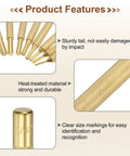 Premium Brass Drive Punch Quarter Inch Non Marring Alignment Pin Tool with heat-treated sturdy tail for watch repair and jewelry making.