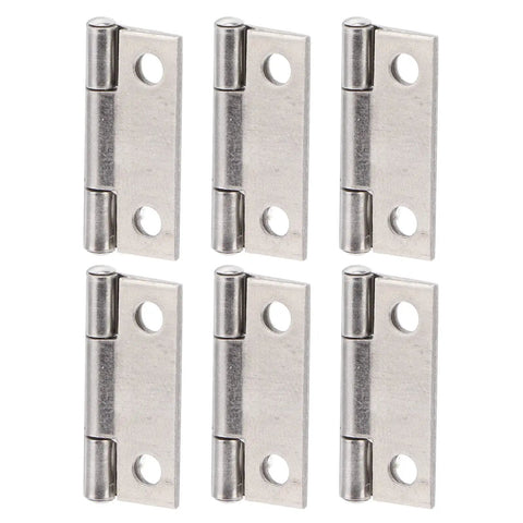 1 Inch Stainless Steel Butt Hinges 4 Hole Foldable Cabinet Hinges For Marine Boxes 10 Piece Set Heavy Duty