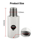 EVIL ENERGY 1/4 NPT oil pressure sensor tee adapter, stainless steel, 1/8 NPT female port, front view
