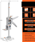 YIEMIZDK labor-saving arm jack two-piece set for tile and cabinet installation; silver steel shaft, 15.75 in tall.