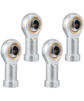 4 Pack Female Thread Rod End Bearings For CNC Equipment And Pneumatic Systems, Steel Spherical Joint Rod Ends With Anti Abrasion Protection, Easy Install, Smooth Motion Transfer For Machinery And DIY Projects, four steel rod ends