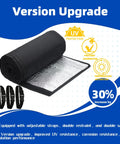 Three Layer Copper Pipe Insulation Sleeve with waterproof 600D Oxford cover and adjustable straps for HVAC lines.