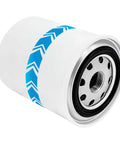 Kubota BX2200 And BX2660 Tractor Maintenance Kit With Air Filter Oil Filter Hydrostatic Transmission Filter And Fuel Filters, oil filter with blue design.