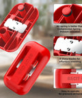 Carbide Blades Edge Banding Trimmer Hand Planer for Burr Removal and Edge Trim Wood Scraper Tool in red finish with air spring.