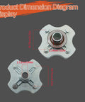 Product dimension diagram of Rugged Rear Axle Shaft Plus Two Wheel Hub Kits For Honda Foreman 500 Trx500 Atv 2005 Through 2009 And 2011.