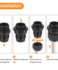 Installation steps for 50 Pcs Adjustable Cable Gland Kit PG7 PG9 PG11 PG13.5 PG16 PG19 waterproof plastic connectors