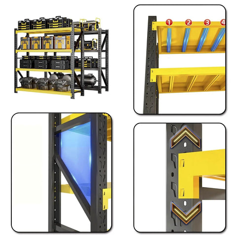 Flex Your Storage Game With This Rock Solid 5 Tier Garage Shelving Rack Featuring Heavy Duty Steel Construction Diagonal Bracing And Smooth Powder Coat Finish For Basements Warehouses And Pantries